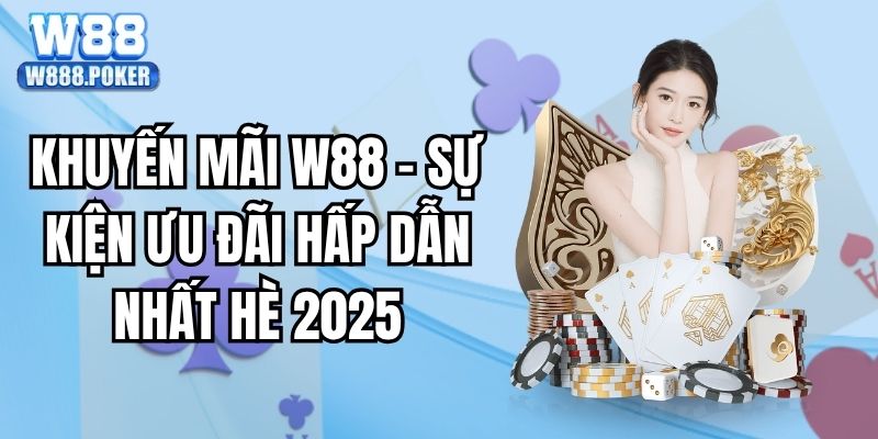 Khuyến Mãi W88 - Sự Kiện Ưu Đãi Hấp Dẫn Nhất Hè 2025